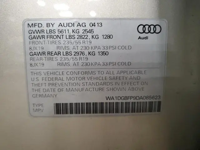 2013 AUDI Q5 PREMIUM PLUS  