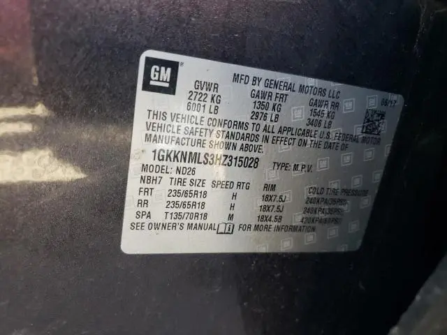 2017 GMC ACADIA SLT-1  