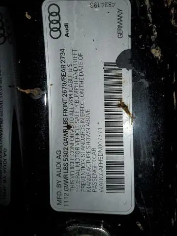 2013 AUDI S5 PREMIUM PLUS  