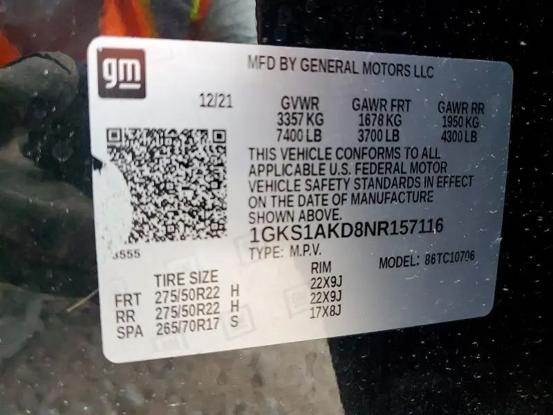 2022 GMC YUKON SLE  