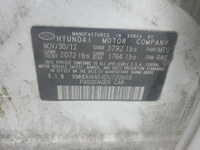 2013 HYUNDAI ELANTRA GLS