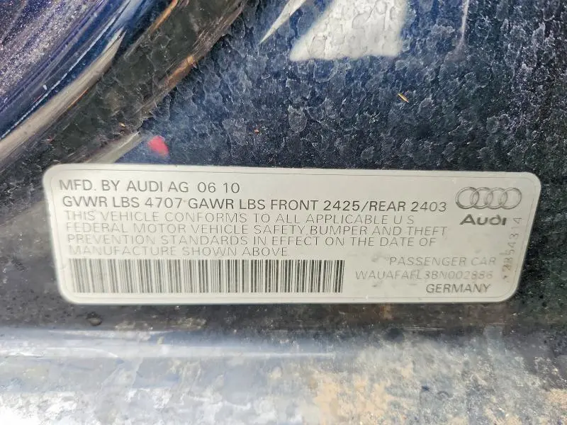 2011 AUDI A4 PREMIUM  