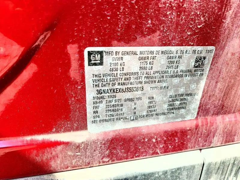 2018 CHEVROLET EQUINOX LT  