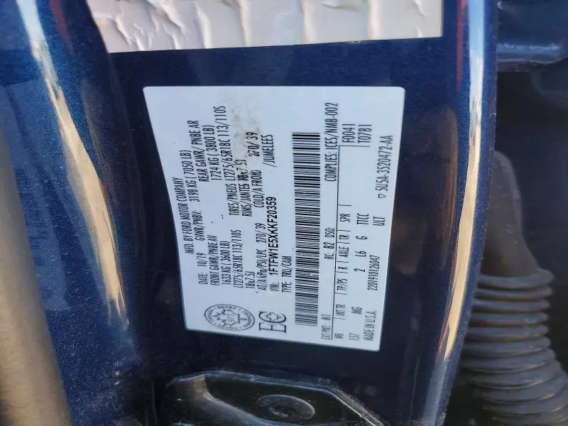 2019 FORD F150 SUPERCREW  