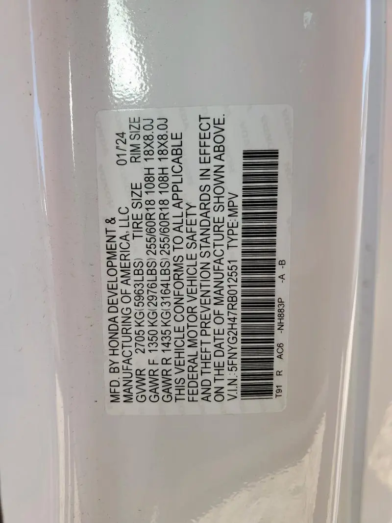 2024 HONDA PILOT EXL  
