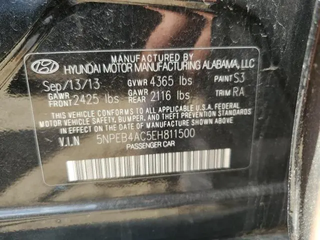 2014 HYUNDAI SONATA GLS  