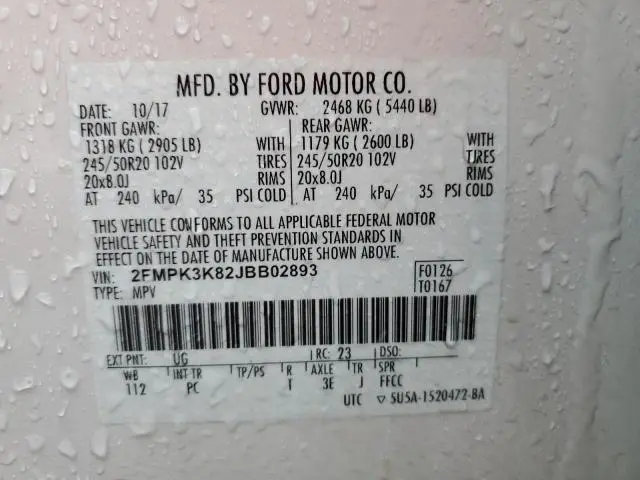 2018 FORD EDGE TITANIUM  