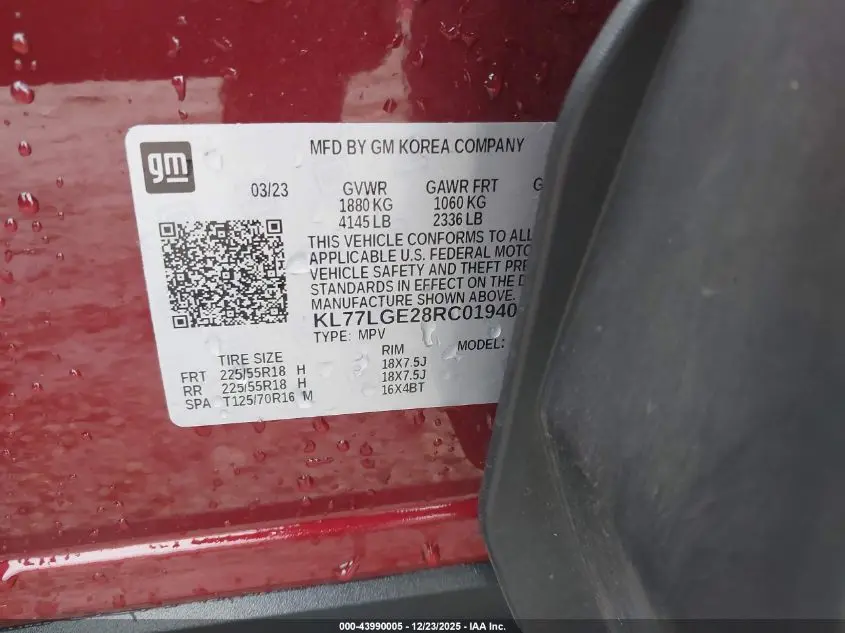 2024 CHEVROLET TRAX FWD 1RS