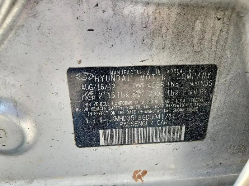 2013 HYUNDAI ELANTRA GT BASE  