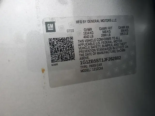 2018 CHEVROLET MALIBU LS  