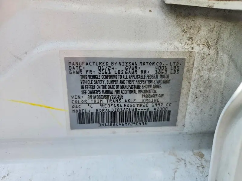 2024 NISSAN SENTRA SV  