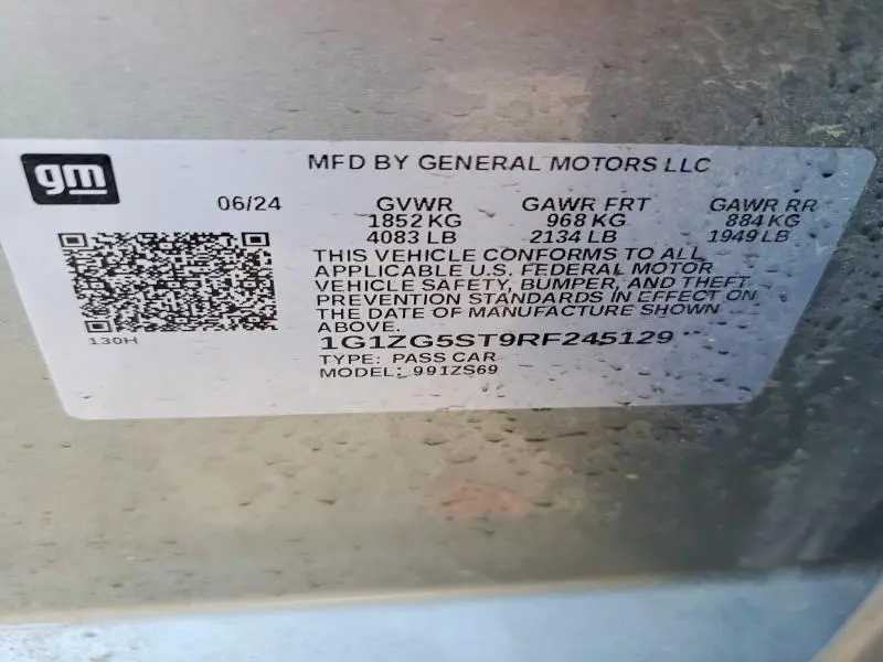 2024 CHEVROLET MALIBU RS  