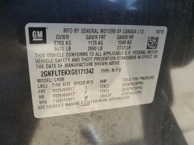 2016 GMC TERRAIN SLE  