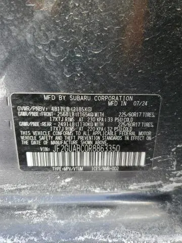 2024 SUBARU CROSSTREK 