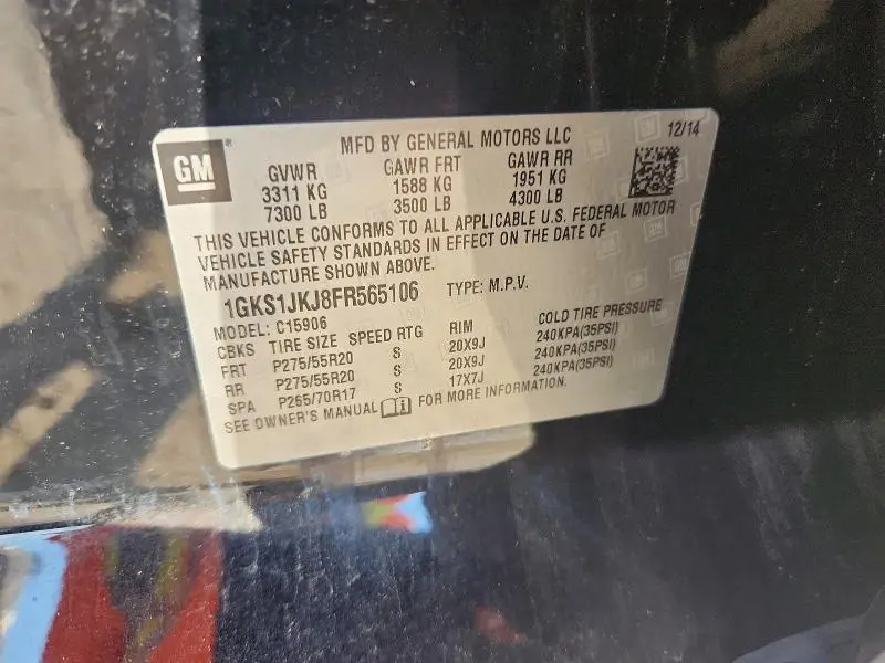 2015 GMC YUKON XL DENALI  