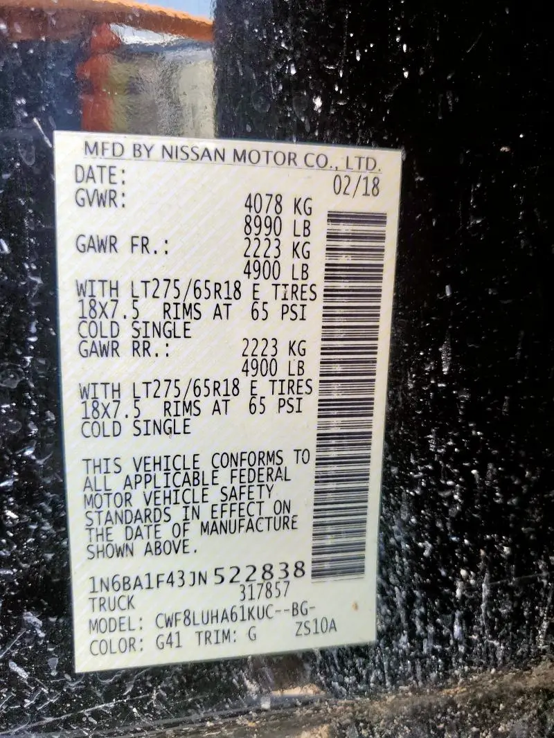 2018 NISSAN TITAN XD SL  