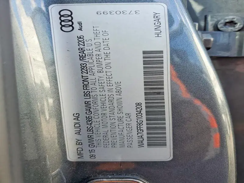 2016 AUDI A3 PREMIUM  