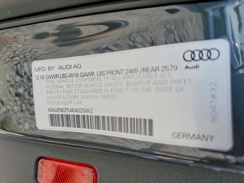 2019 AUDI A5 PREMIUM PLUS S-LINE  