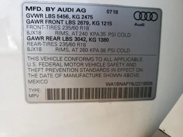 2018 AUDI Q5 PREMIUM PLUS