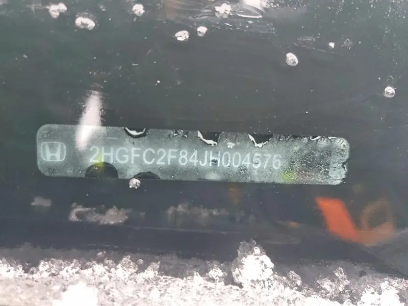 2018 HONDA CIVIC EX  