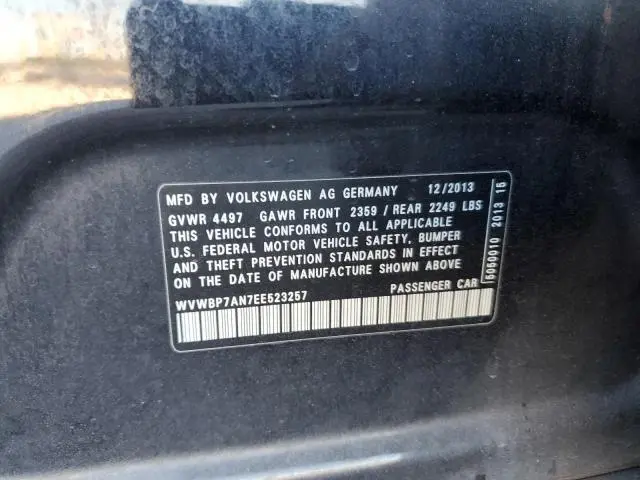 2014 VOLKSWAGEN CC SPORT  