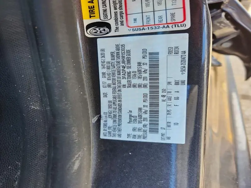 2017 FORD FIESTA SE  