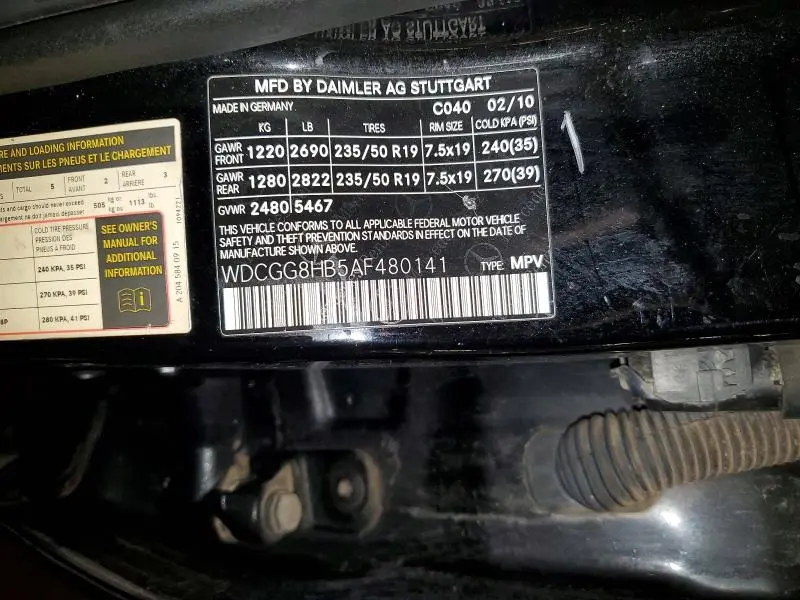 2010 MERCEDES-BENZ GLK 350 4MATIC  