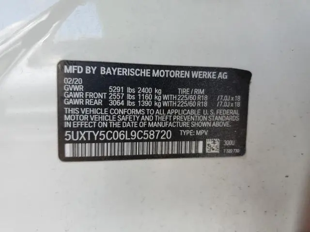 2020 BMW X3 XDRIVE30I  