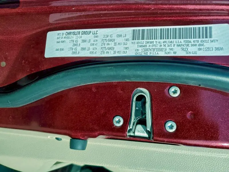 2015 RAM 1500 LARAMIE  