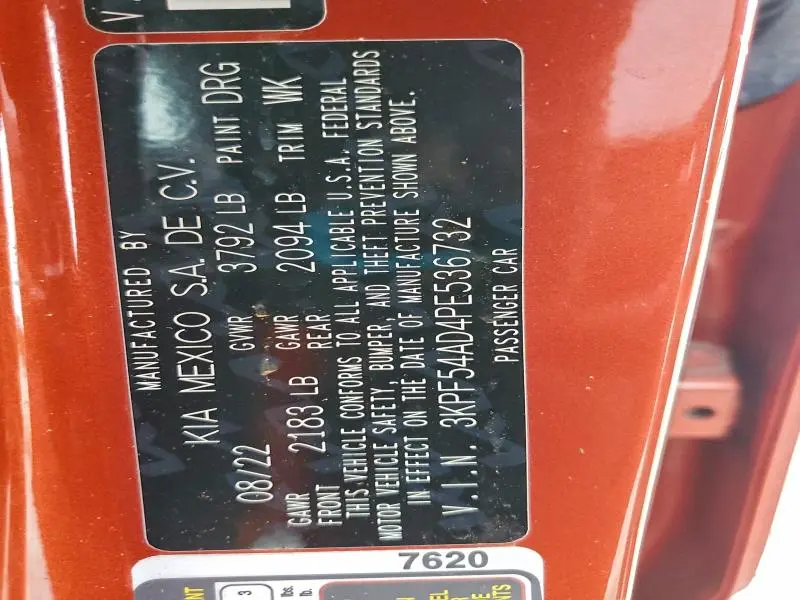 2023 KIA FORTE GT LINE  