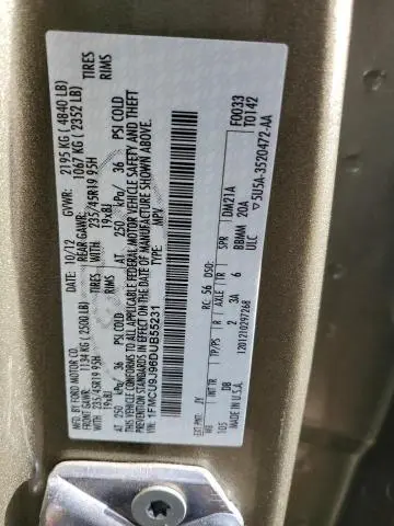 2013 FORD ESCAPE TITANIUM  