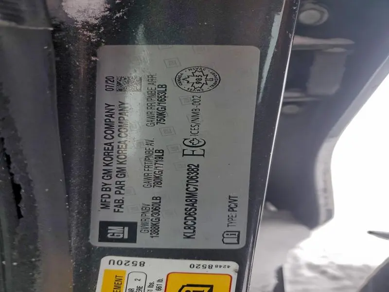 2021 CHEVROLET SPARK 1LT  