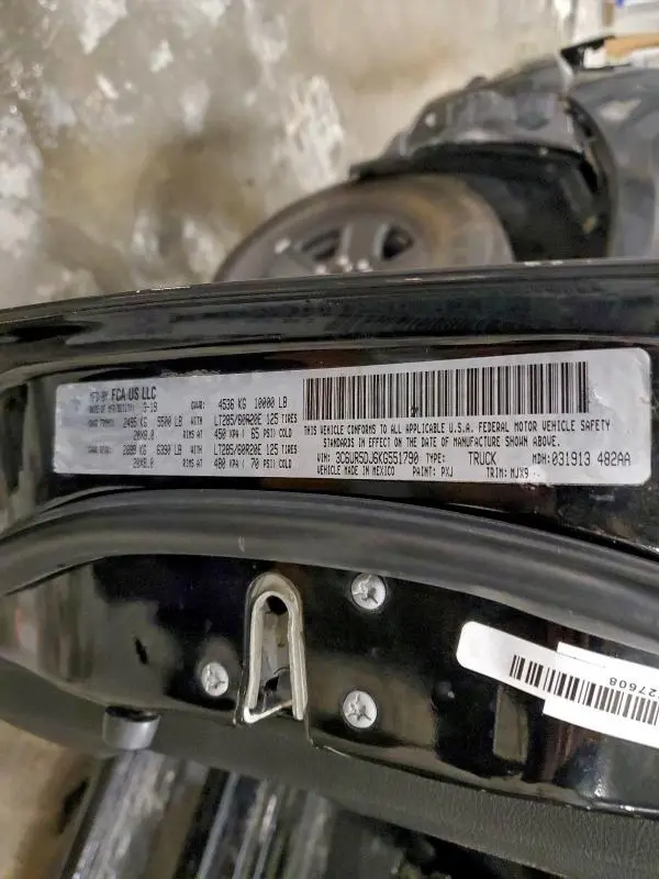 2019 RAM 2500 BIG HORN  