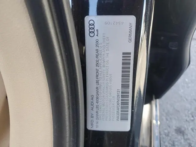 2015 AUDI A6 PREMIUM PLUS  