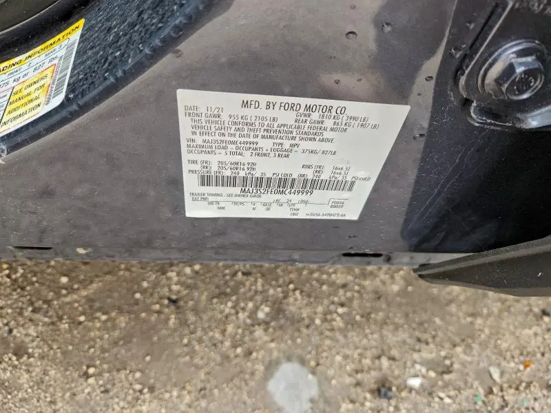 2021 FORD ECOSPORT S  