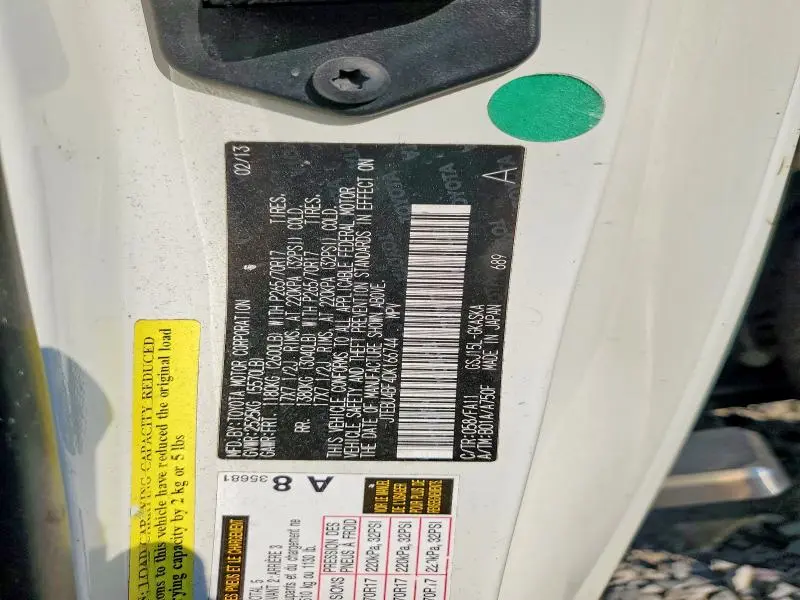 2013 TOYOTA FJ CRUISER BASE  