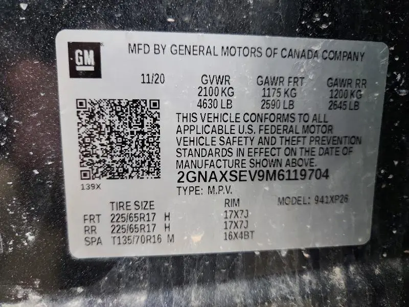 2021 CHEVROLET EQUINOX LS  