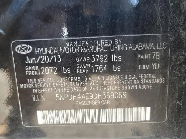 2013 HYUNDAI ELANTRA GLS  