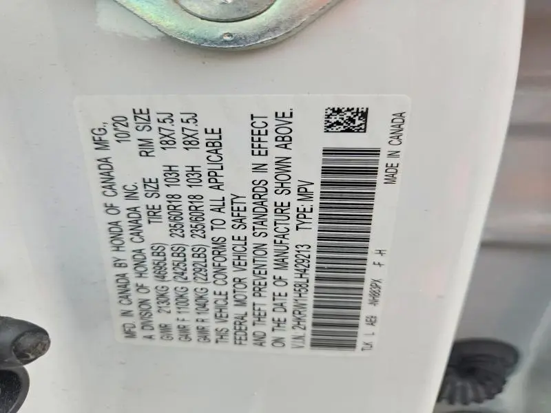 2020 HONDA CR-V EX  