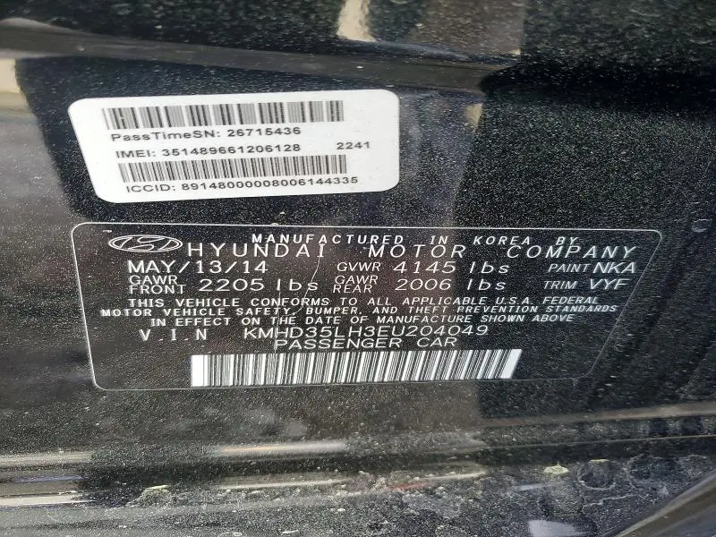 2014 HYUNDAI ELANTRA GT BASE  