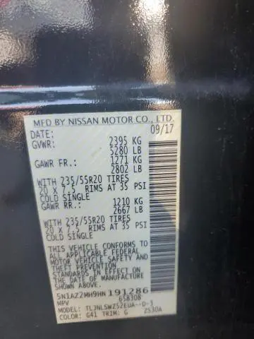 2017 NISSAN MURANO S  