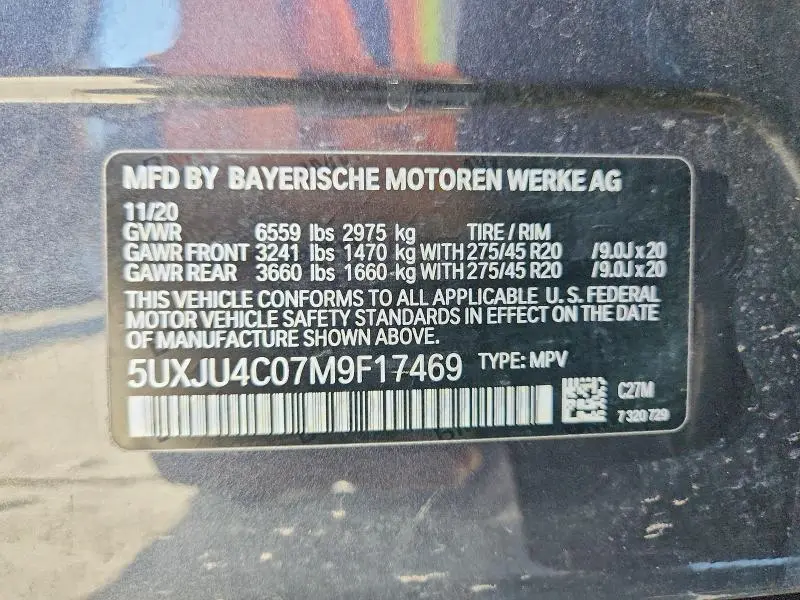 2021 BMW X5 M50I  
