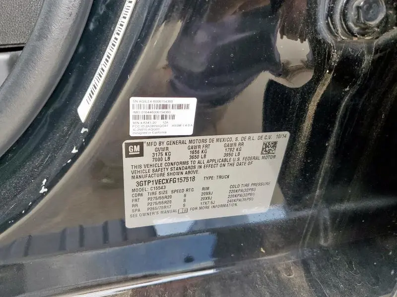 2015 GMC SIERRA C1500 SLT  