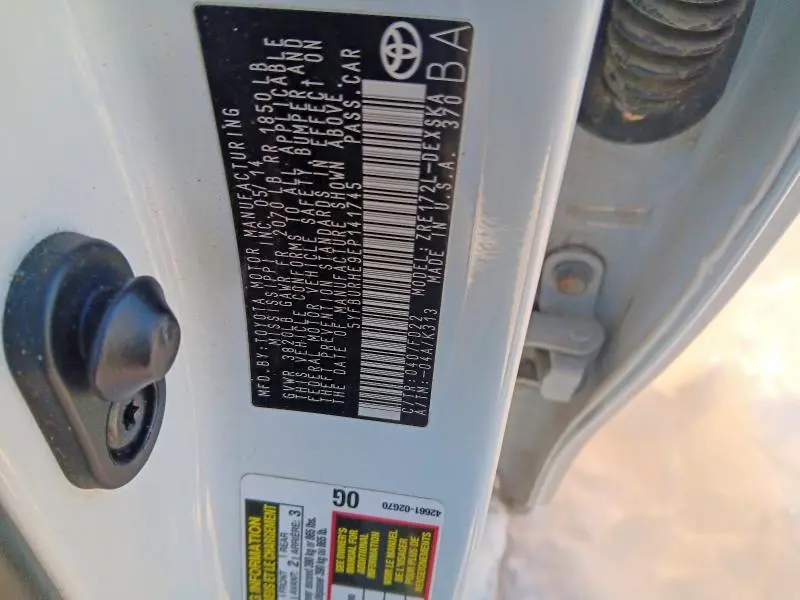 2014 TOYOTA COROLLA L  