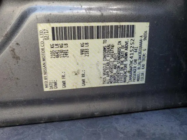 2017 NISSAN MAXIMA 3.5S  