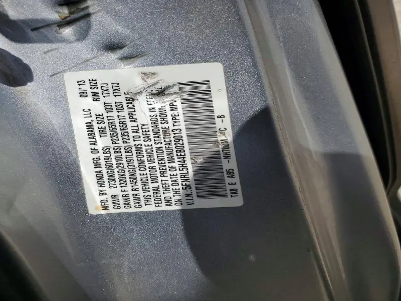 2014 HONDA ODYSSEY EX  