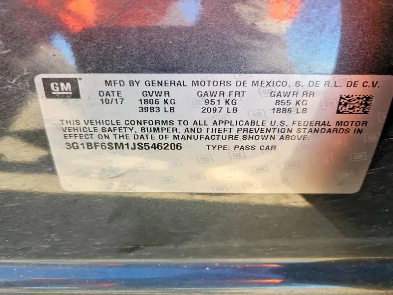 2018 CHEVROLET CRUZE PREMIER  
