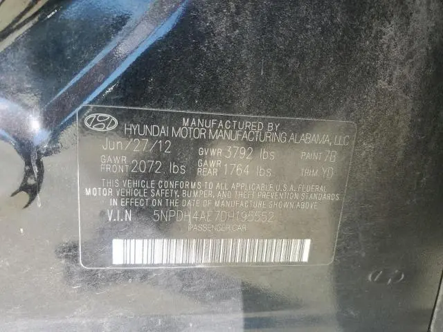 2013 HYUNDAI ELANTRA GLS  