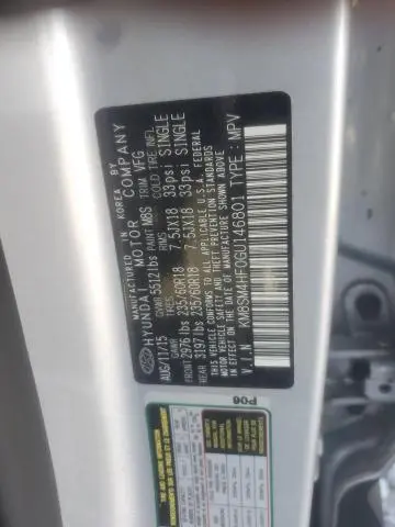 2016 HYUNDAI SANTA FE SE  