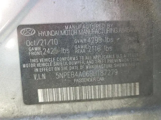 2011 HYUNDAI SONATA GLS  